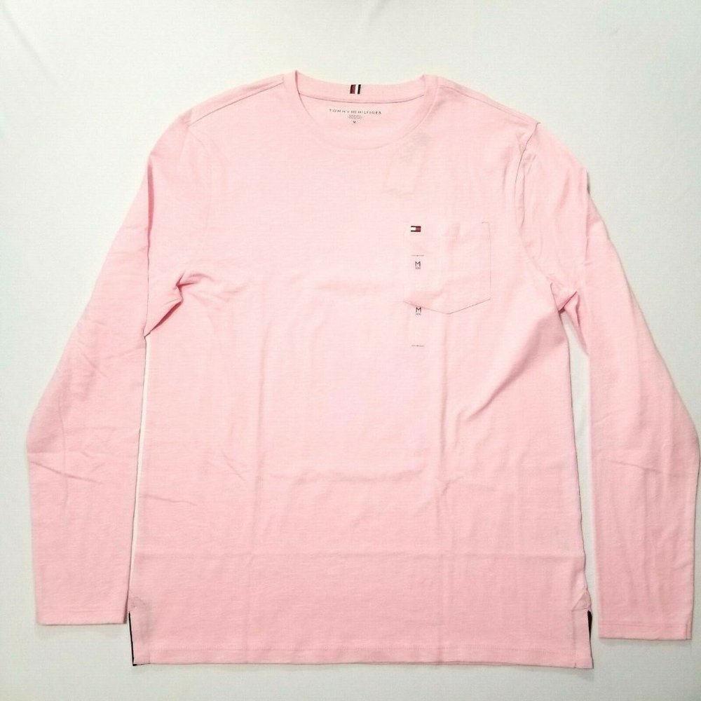 Men's Tommy Hilfiger Long Sleeve Pocket T-shirt (T) NWT - Picture 1 of 4